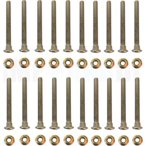 30 Pcs/Lot Chrome Bolts With Nuts For Arcade Machine Mounting Bill Acceptor Coin Selector
