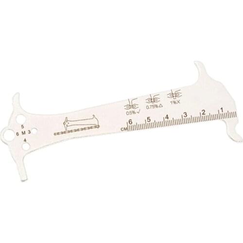 MTB Bike Chain Wear Indicator Measurement Checker Bike Ruler Bicycle Chain Gauge Dustproof Cycling Parts