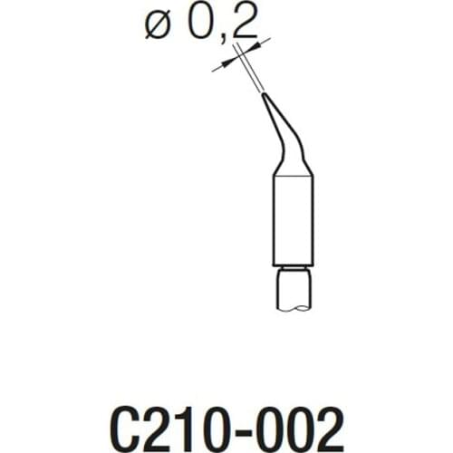 JBC Solder Tip Cartridges C210002 bent tips for JBC T210-A soldering handle CD-2SE CD-2SHE CD-2SHQE CD-2SQE soldering station