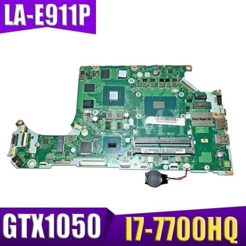 AN515-51 LA-E911P Laptop motherboard For Acer A715-71G original mainboard I7-7700HQ GTX1050