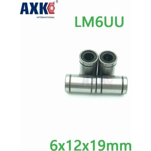 Linear Rail AXK Cnc Router Parts Lm6uu 6mm 6x12x19mm Bush Bushing 6*12*19mm Cnc Linear Bearings For For 3d Printer Parts Rod