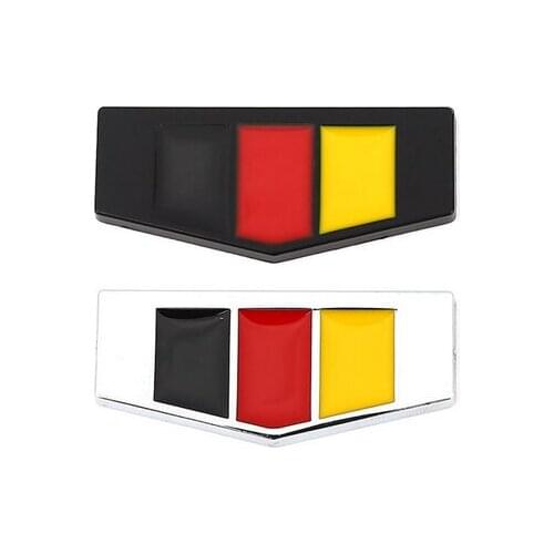 Metal Germany Flag Auto Fender Rear Emblem Badge Decal Sticker for Car Accessories