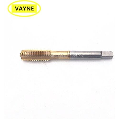 VAYNE HSSE Metric Machine used Spiral Pointed Taps with Tin Coated M10*1.5 and machine Fine Thread screw tap M10*0.5/0.75/1/1.25