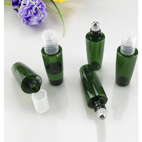 New Arrival!! 12ml Empty Stainless Steel Metal Roll on Bottles 12cc Transparent Glass Roller Ball bottle