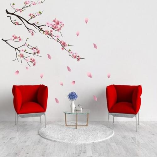 New Plum Blossom Branches Decorative Wall Stickers Living Room Bedroom Childrens Room Decorative Wall Stickers