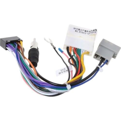 OOTDTY Unit Wiring Harness Adapter 16pin Car Stereo Radio Power Connector 2049