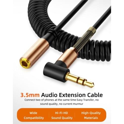 Portable 3.5mm Audio Auxiliary Cable Male To Female AUX Extension Cable Audio Cable Extension Cable Suitable For Mobile Phones