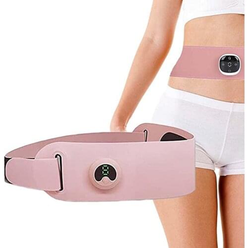 EMS Abdominal Belt USB Electric Abdominal Stimulator Pulse Microfiber Leather Fitness Home Fat Burning Weight Loss Belt