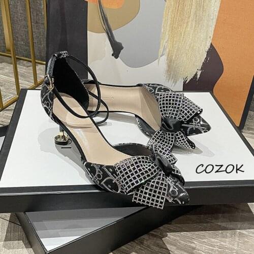 Sandals for Women 2021 Butterfly-knot Party Night Luxury Fashion Woman Shoes Sexy Shoes Women