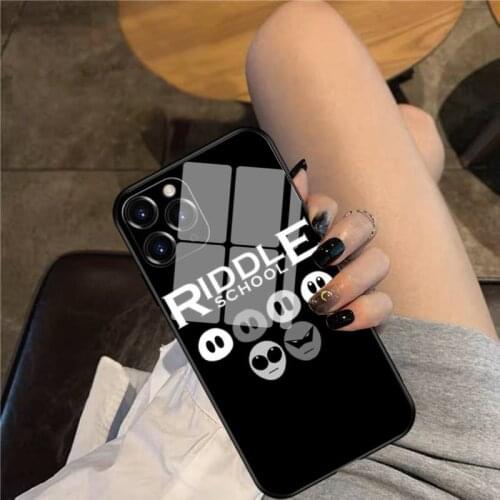 Riddle School Phone Case Glass Phone Case For iphone 12 11 Pro Max XS XR X 8 7 Plus SE2 Case