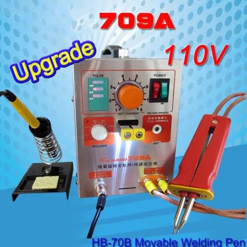 SUNKKO 709A 110V 1.9kw Spot Welder with welder pen,Spot Welder for 18650 ,spot welder,WELDING STATION FOR 18650+1kg nickel belt