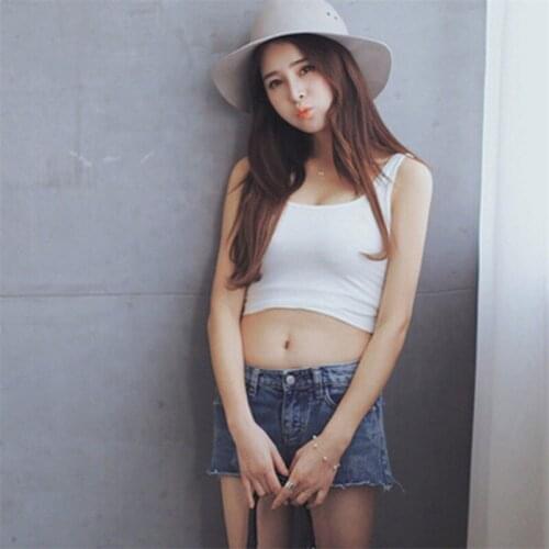 Summer Slim Render Shor Sleeveless Camisole Women Sexy Short Tank Tops Womens Solid Bodycon Navel top s Vest Tube Tops