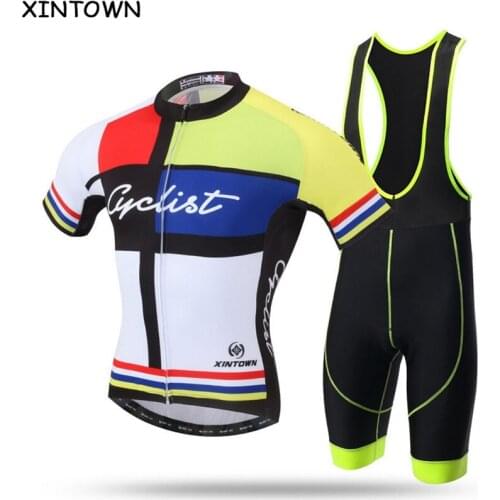 XINTOWN Bicycle Clothing Cycling Jersey Bike Cyclist Clothes Team (bib) Shorts Kit Maillot Roupa Ropa De Ciclismo Short Sleeve