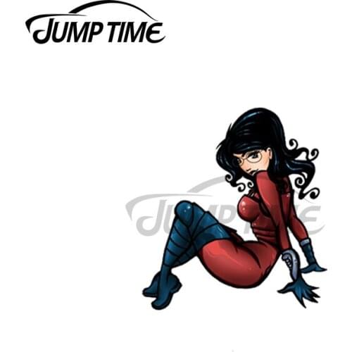 Jump Time 13 x 10cm For Cobra Baroness Scarlet Cute Girl Car Stickers Refrigerator Fine Decal Cartoon Car Accessories Decoration