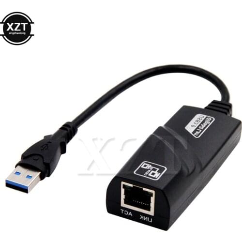High Speed RJ45 External Network Card LAN Adapter USB 3.0 10/100/1000Mbps Gigabit Ethernet