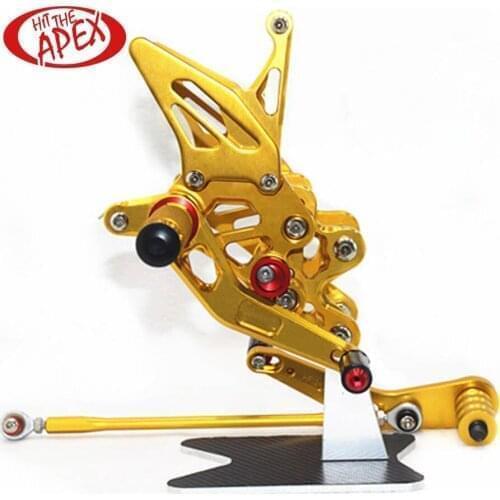 Rear sets for SUZUKIGSX R1000 2009-2016 CNC Adjustable Reverse Lightweight Footrest Rearsets For SUZUKIGSXR1000 09-16 Foot pegs