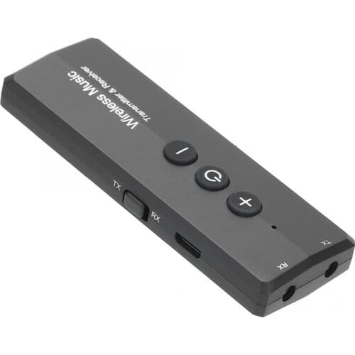 ZF-360A 3 In 1 ABS Bluetooth 5.0 Transmitter Receiver 300mAh Battery Capacity Wireless 3.5mm Audio Adapter New