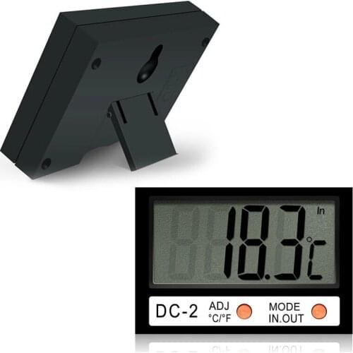 LCD Digital Thermometer Mini Thermostat Temperature Tester for Indoor Outdoor Temperature Clock