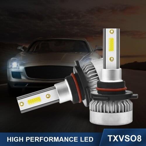 1Pair H7 LED Headlight Bulb H1 H8 H9 H11 9005 9012 9-24V 20000LM 6000K White 110W Ultra Bright Auto LED Light Bulb Waterproof