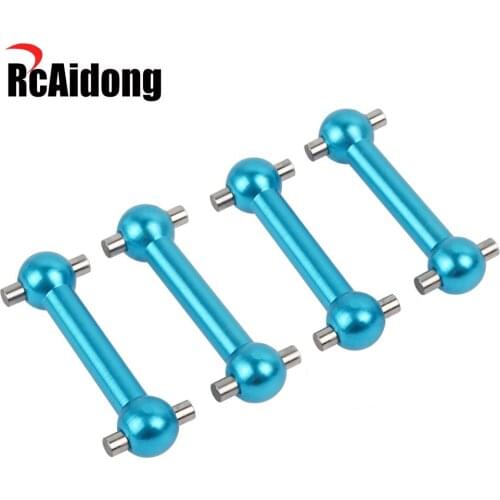 4pcs Aluminum Dog Bone Drive Shaft Accessories for 1/10 Tamiya TT-01 TT01E RC Drift Car Upgrades Parts