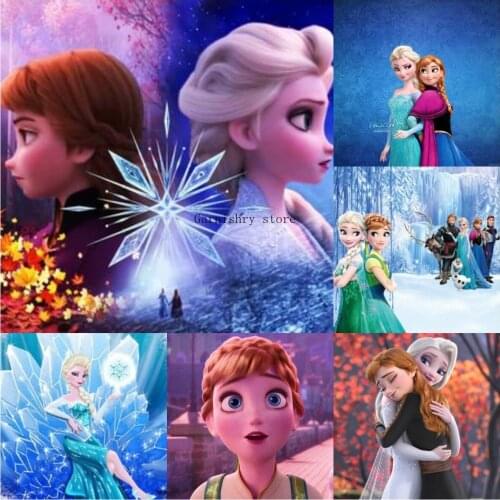 Frozen Diy 5D Diamond Painting Disney Princess Diamond Embroidery Full Drill Cross Stitch Kits Mosaic Home Decor Girls Gift