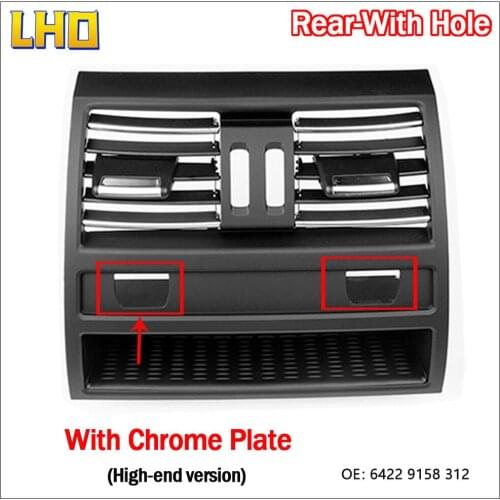 Car Rear Center Console Air Conditioner Vent Grille A/C Outlet Cover For BMW 5 Series F10 F18 520i 520d 523i Auto Accessories