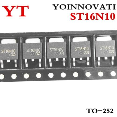 10pcs/lot ST16N10 16N10 100V 12A TO-252 IC best quality