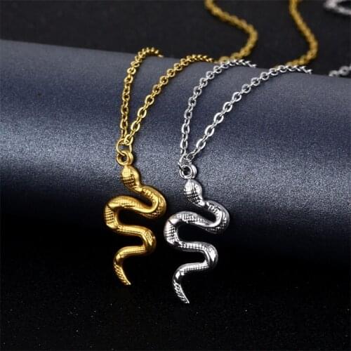 Stainless Steel Thin Snake Chain Necklaces for Fashion Collar Gold Silver Pendant Necklace Jewelry Party Accessories
