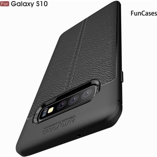 Phones Cases For Samsung S10E Solid Color Lychee Pattern Protector Coques Galaxy S10 S20 Plus A90 5G A71 A81 A91 A70S A70 Ultra
