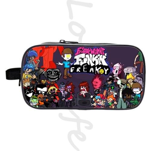 Friday Night Funkin Pencil Case Fnf Game Cosmetic Cases Kids Pen Box boys Pencil Bag Students School Supplies Stationery Bags