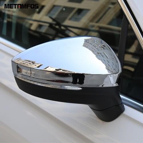 For Volkswagen Tiguan 2017 2018 Chrome Rearview Side View Door Mirror Cover Trim Decoration Cap Exterior Accessories Car Styling