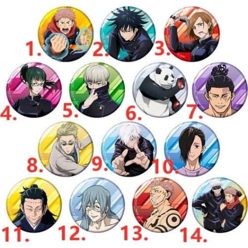 Jujutsu Kaisen Badge Fushiguro Megumi Gojo Satoru Toge Original Japanese anime figure