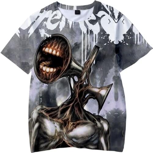 Siren Head 3D Print T-shirt Scp Horror Game Streetwear Men Women Fashion T Shirt Hip Hop Children Kids Tees Tops Boy Girl Tshirt