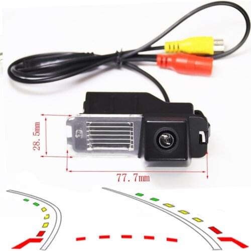 Dynamic Trajectory Tracks car Rear View Reverse Backup Camera for VW Volkswagen Polo V (6R) Golf 6 VI Passat CC MK6 MK7 GTI MK6