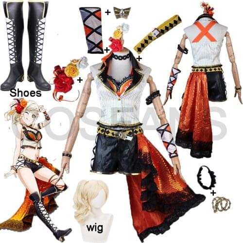 Love Live! Nijigasaki High School Idol Club Miyashita Ai Uniform Outfit Anime Cosplay Costumes Halloween cosplay wig shoes