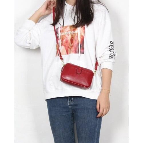 2019 genuine leather mini crossbody purse womens messenger bag summer small girls coin purse phone pouch wrist wallet