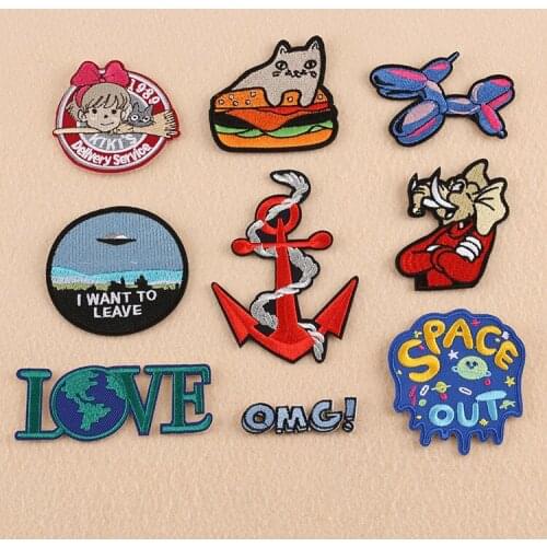 Customizable Wholesale Zhang Zai Clothing Accessories Cloth Badge Patch Luggage Accessories Letter Embroidered Cloth Stickers