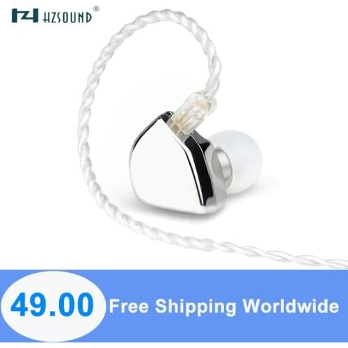 HZSOUND Heart Mirror 10mm Driver Unit In Ear Headphone CNC HIFI Headset DJ Monitor Earphone Earbuds with 2Pin 0.78mm OFC Cable
