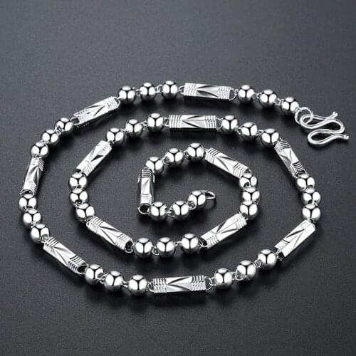 New Design Men Necklace Domineering Personality Men Thick Silver Chain Clavicle Chain Fashion Jewelry Accessories