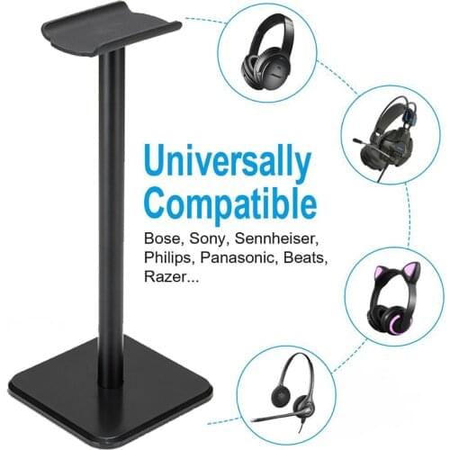 Earphone Stand Aluminum Headset Earphone Stand Wall Mount Desktop Display Earphone Headphone Bracket Accessories