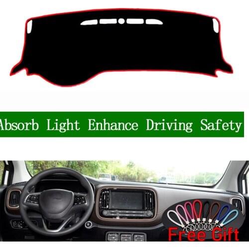 For GAC Trumpchi GS3 2017 Dashboard Cover Sun Shade Non-slip Dash Mat Pad Carpet Car Stickers Interior Accessories