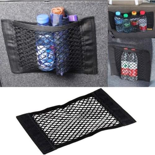 Mesh Trunk Car Storage Organizer Bag 40/50/60/80 * 25CM Mesh For Luggage Trunk holder Pocket Sticker Auto Nylon Trunk Organizer
