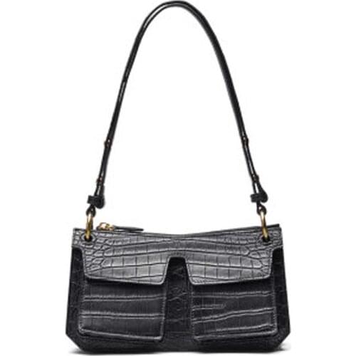 Gete Nile crocodile bag for women Axillary bag for women 2021 new style one-shoulder baguette pillow bag women crocodile bag