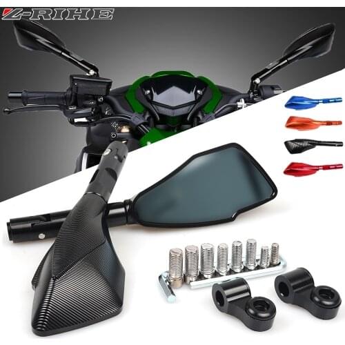 Universal Motorcycle mirrors Side mirror rearview For KAWASAKI Z1000 Z900 Z800 Z750R Z750S Z650 Z300 Z250 Motorcycle Accessories