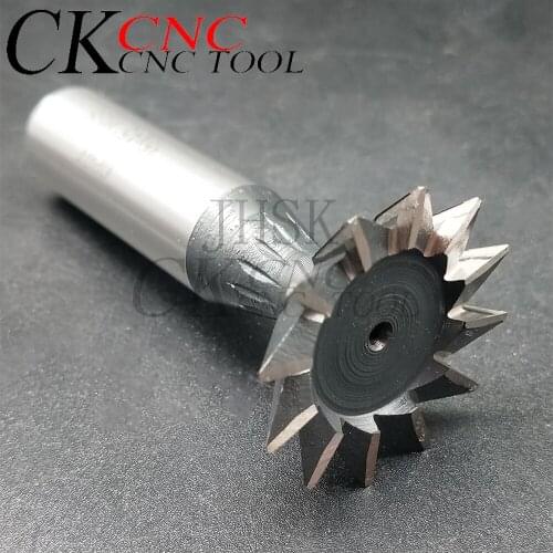 1pc 45/55/60 Degrees 10/20mm HSS Dovetail Milling Cutter CNC End Mill Straight Shank CNC Router Bit