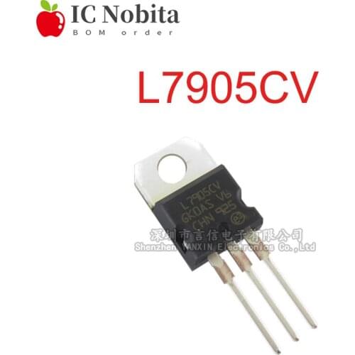 10PCS L7905CV TO220 L7905 TO-220 7905 5V 1.5A Chip IC New Original