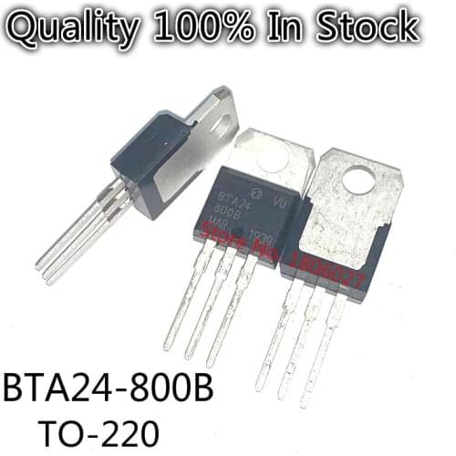 10pcs/lot BTA24-800B High Voltage Triac Thyristor TO-220