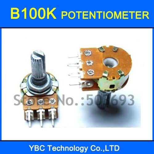 20pcs B100K 20MM 6Pins Rotary Potentiometer Free Shipping