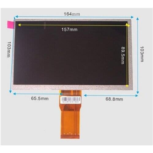 7inch 164x103 MM LCD DISPLAY SCREEN matrix For DNS Airbook TVD704 Tablet parts Replacement For DNS Airbook TVD704