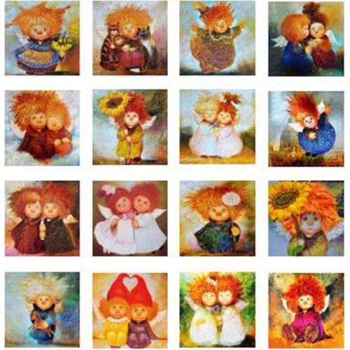 Diamond Embroidery DIY Diamond Painting Angel Bee Flower Rhinestones Embroidery Diamond Cross Stitch Mosaic Picture